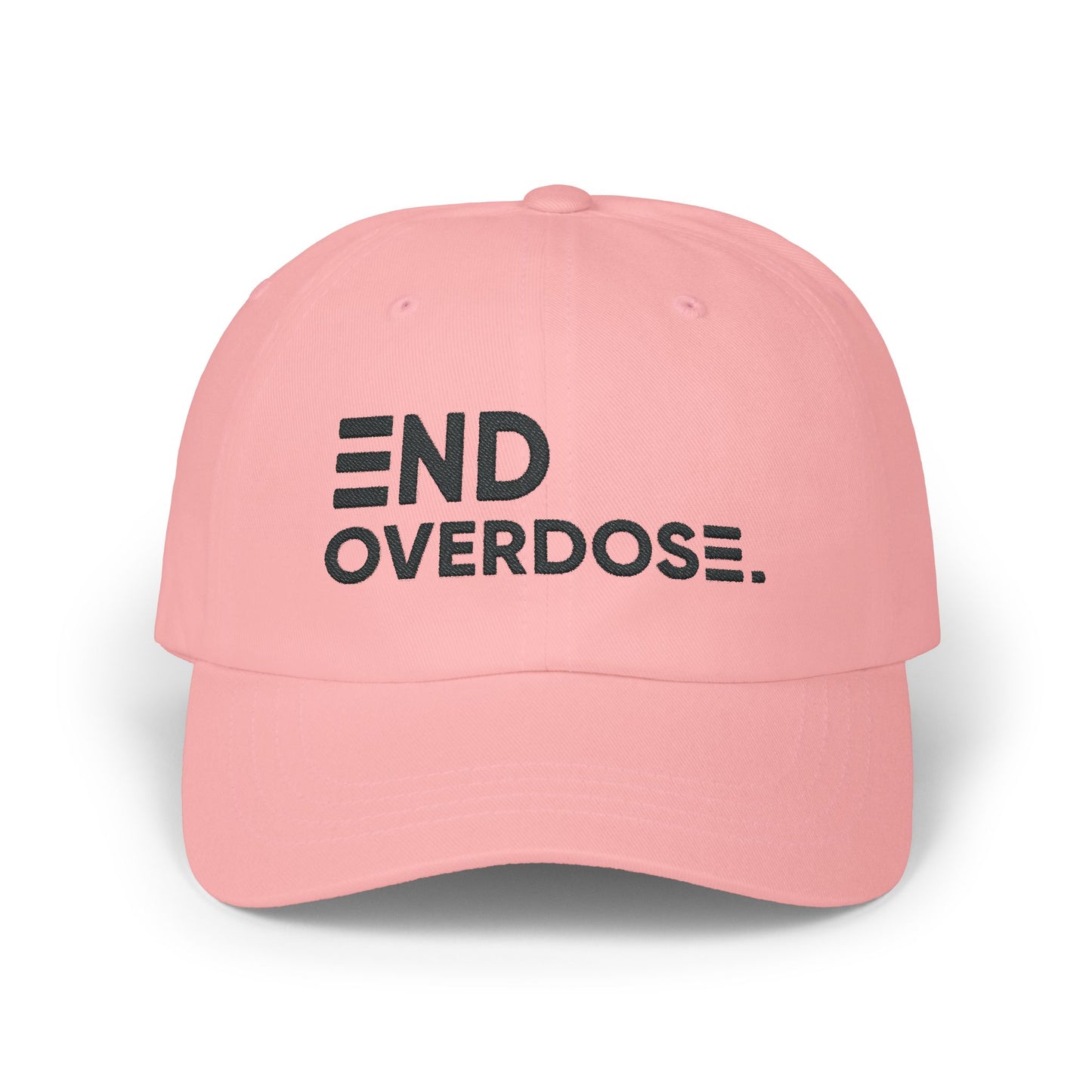 Black Logo Embroidered Classic Dad Cap
