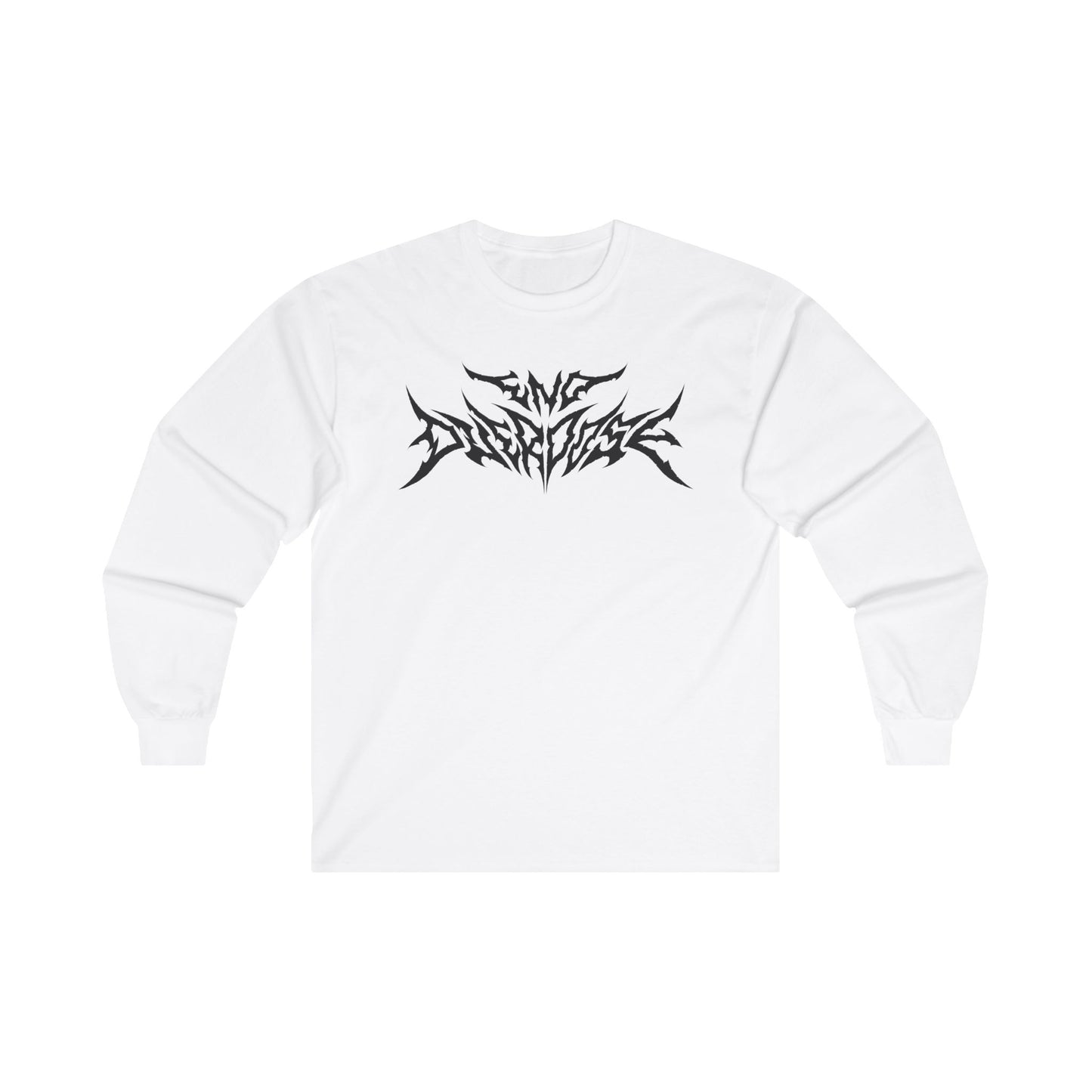 White Metal-Font long Sleeve