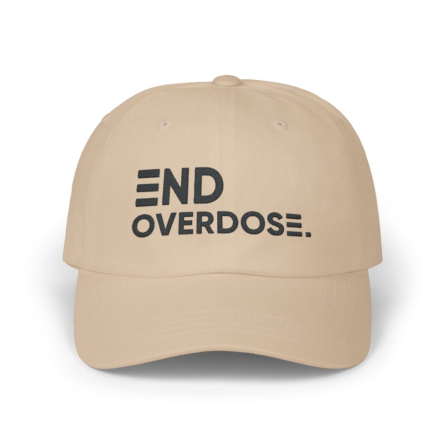 Black Logo Embroidered Classic Dad Cap