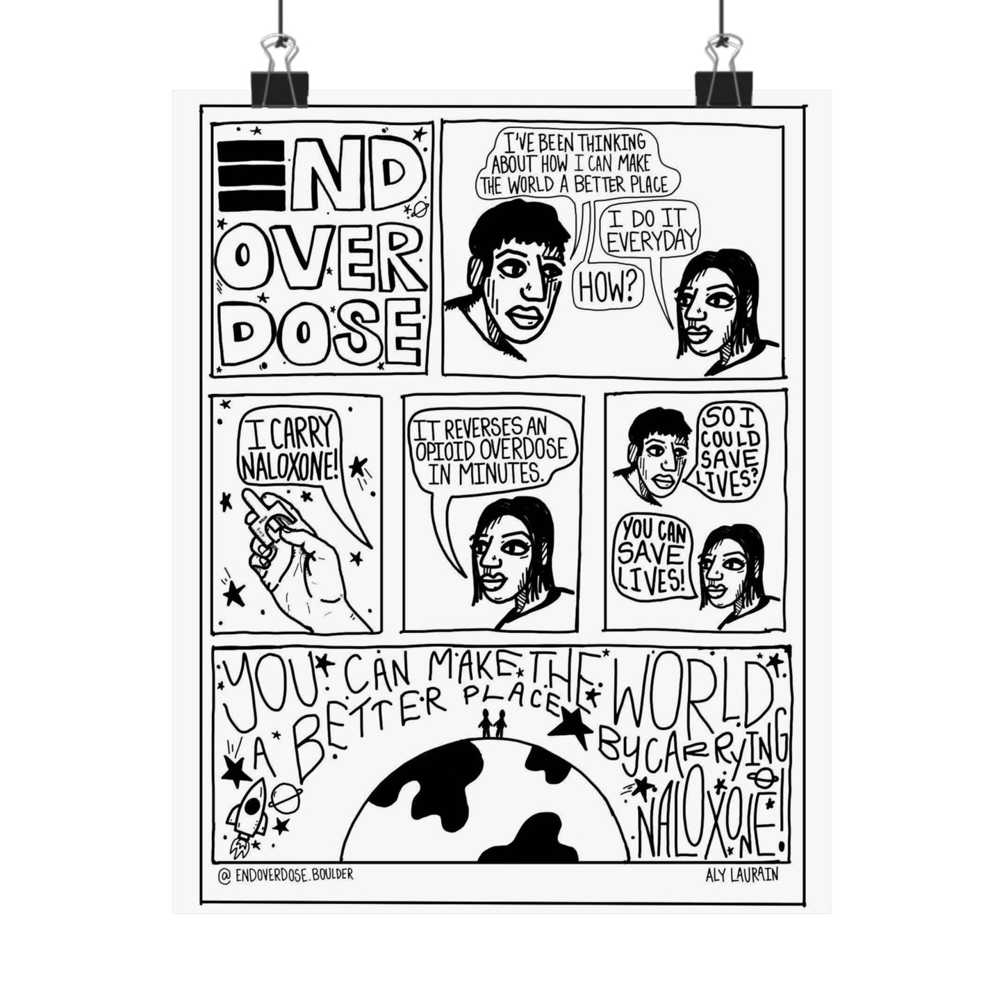 Carry Naloxone Comic Poster