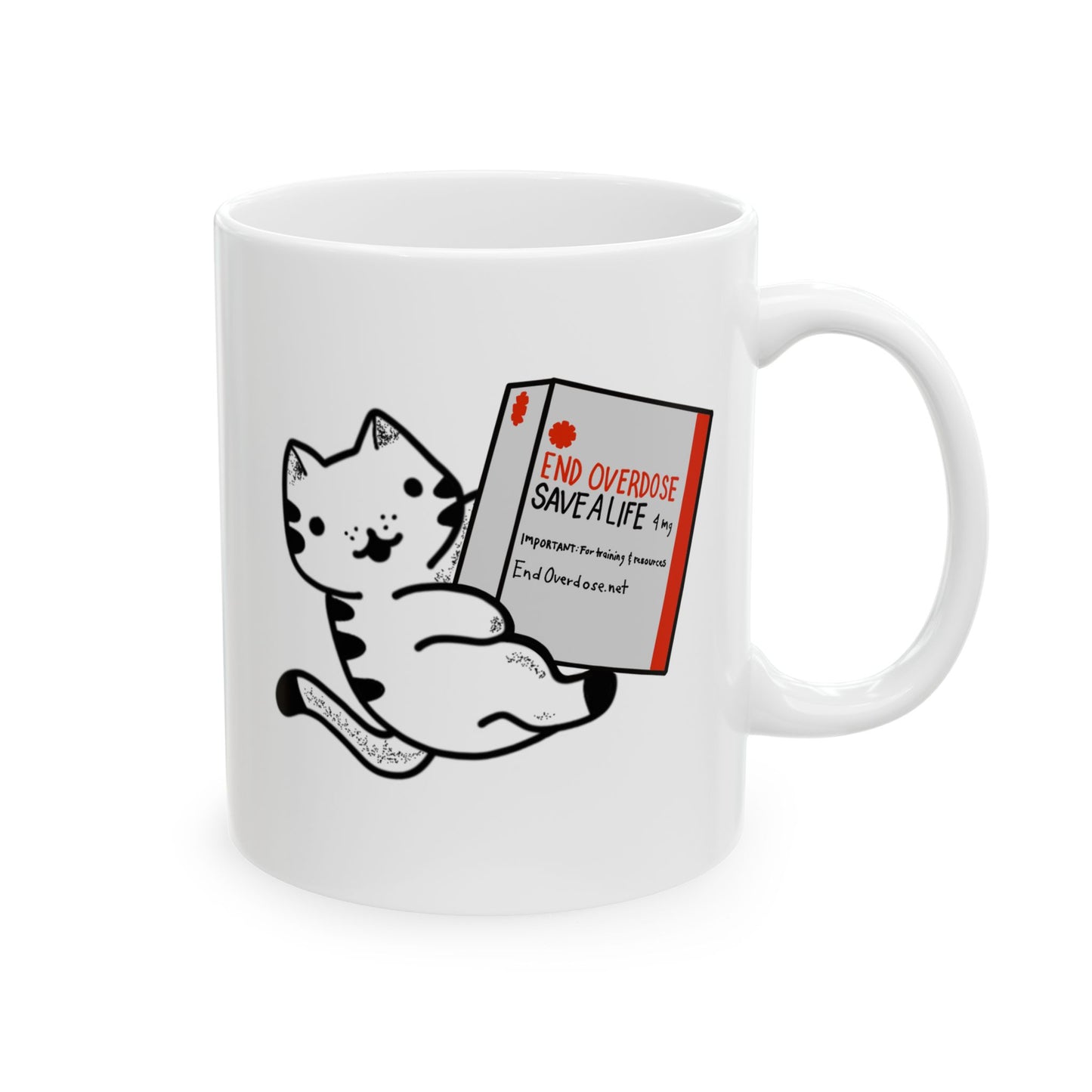 EO Narcat Ceramic Mug, (11oz, 15oz)