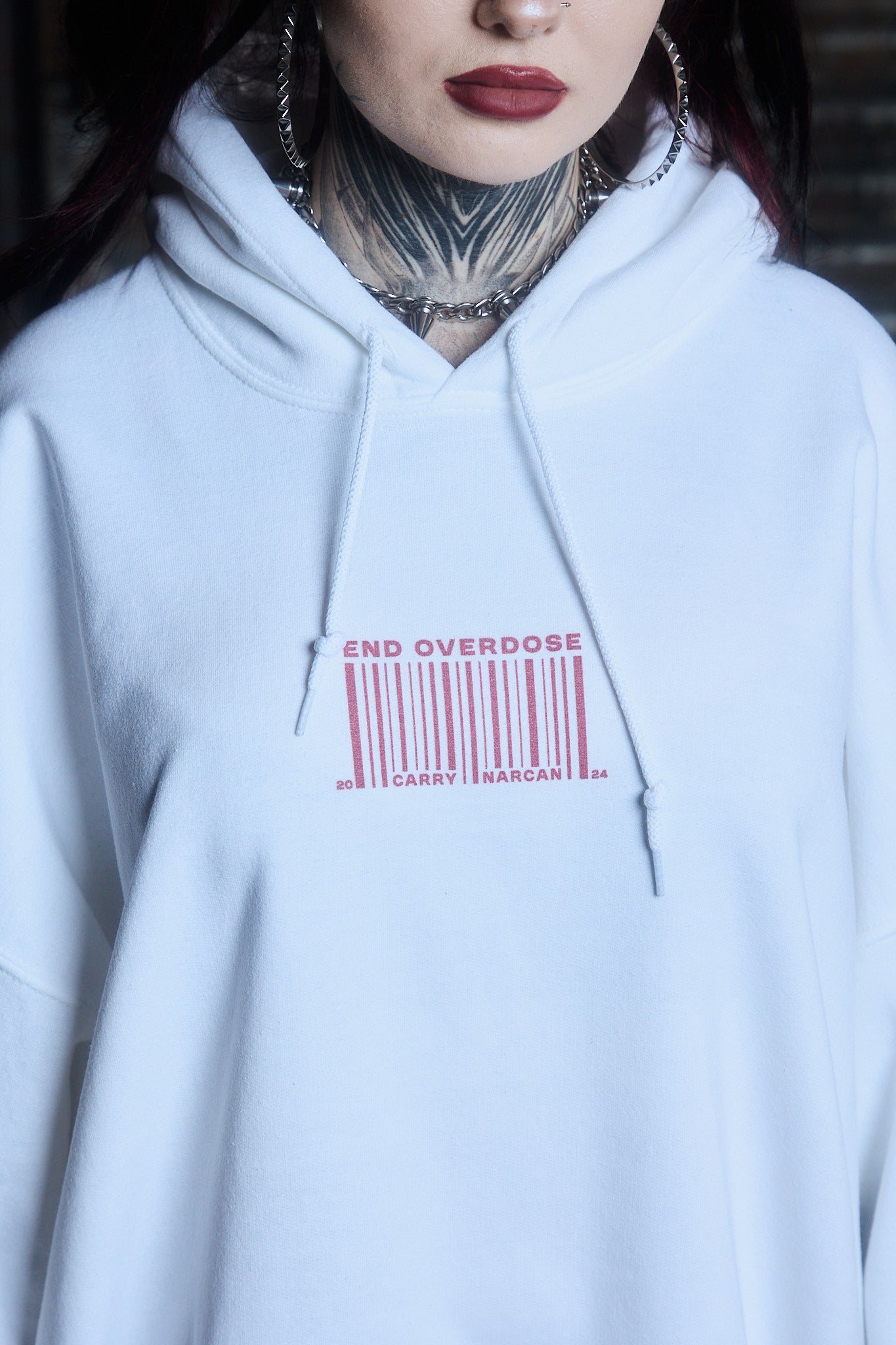 EO Barcode Hooded Sweatshirt