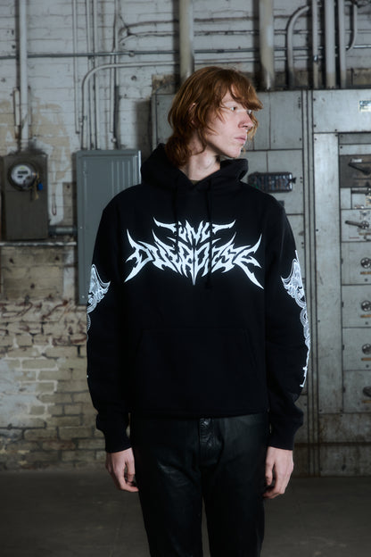 "END OVERDOSE" - HVY MTL BLACK HOODIE