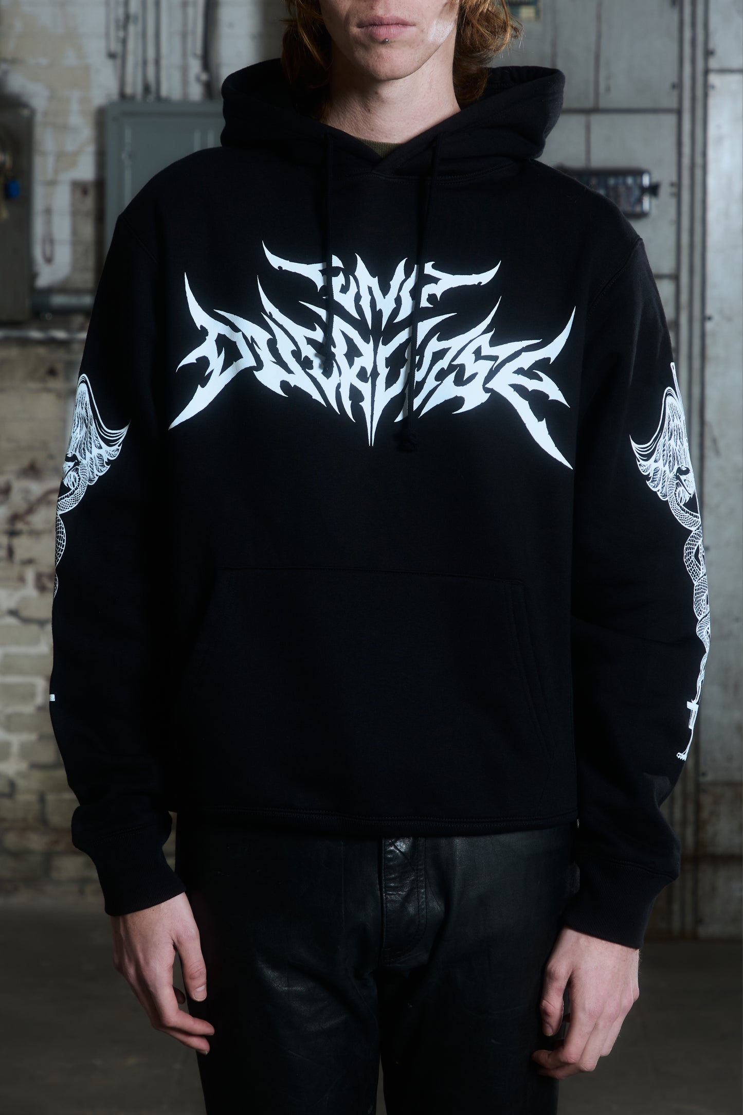 "END OVERDOSE" - HVY MTL BLACK HOODIE