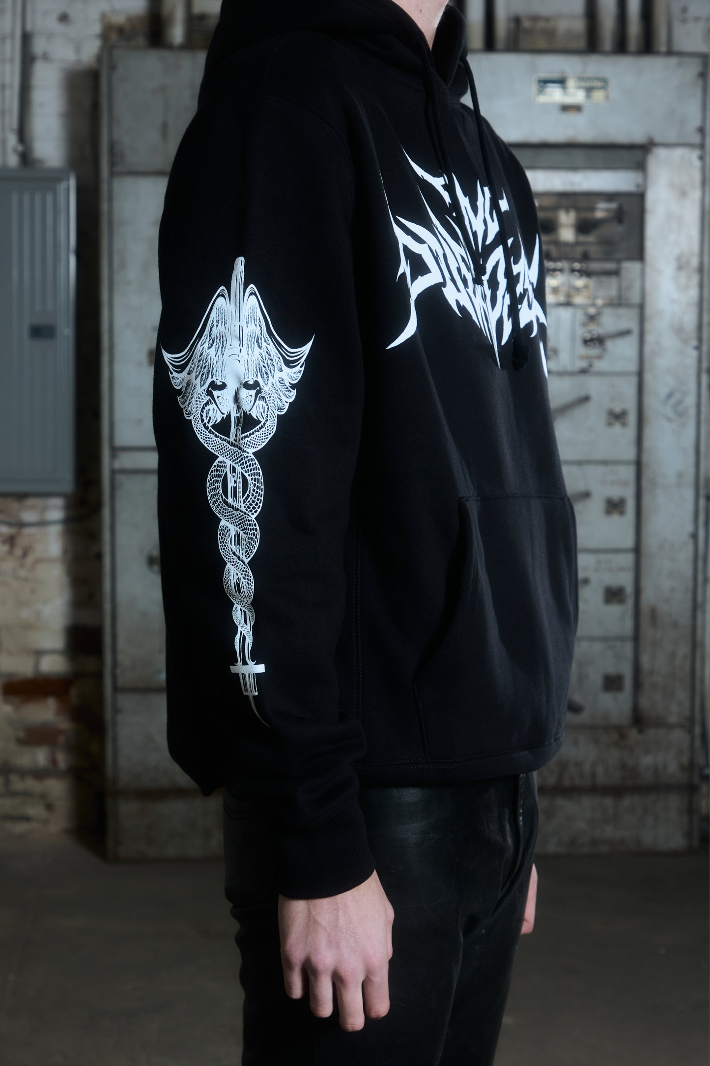 "END OVERDOSE" - HVY MTL BLACK HOODIE
