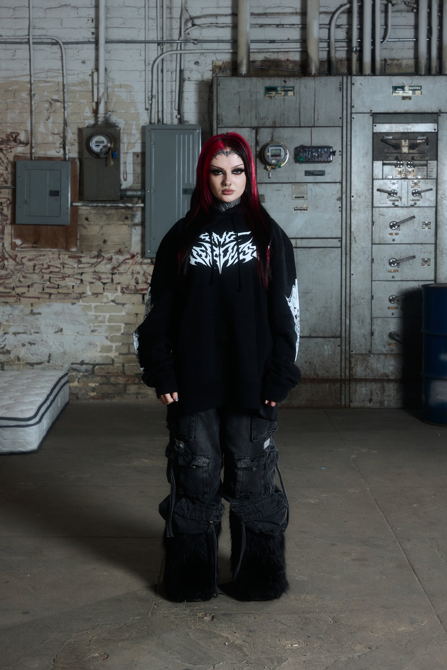 "END OVERDOSE" - HVY MTL BLACK HOODIE