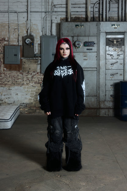 "END OVERDOSE" - HVY MTL BLACK HOODIE