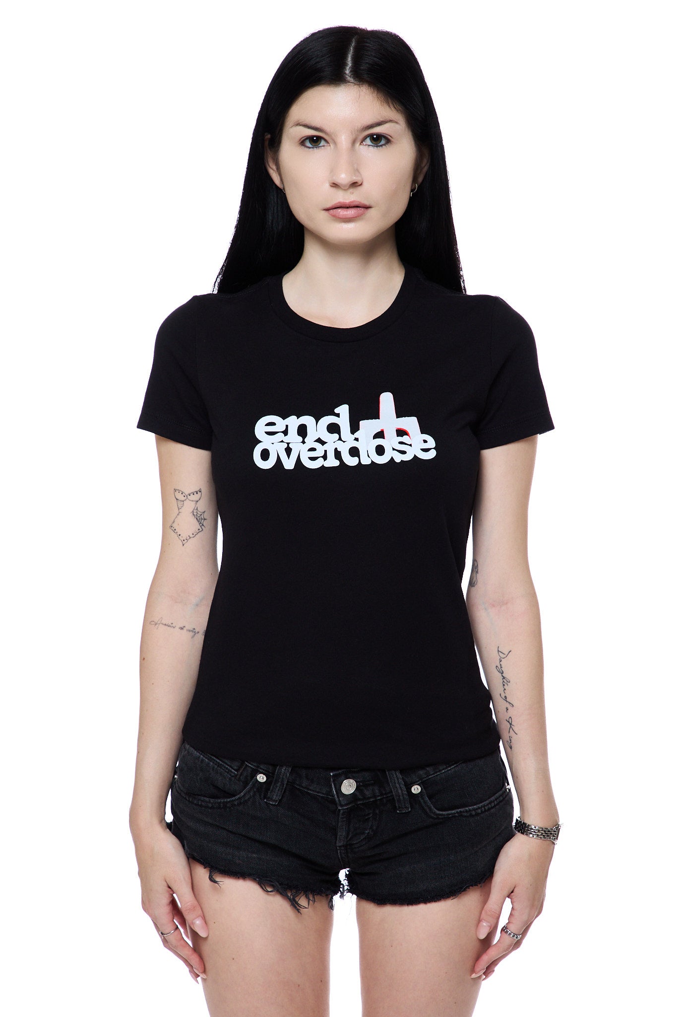 Naloxone Serif Logo Fitted Tee (PREORDER)