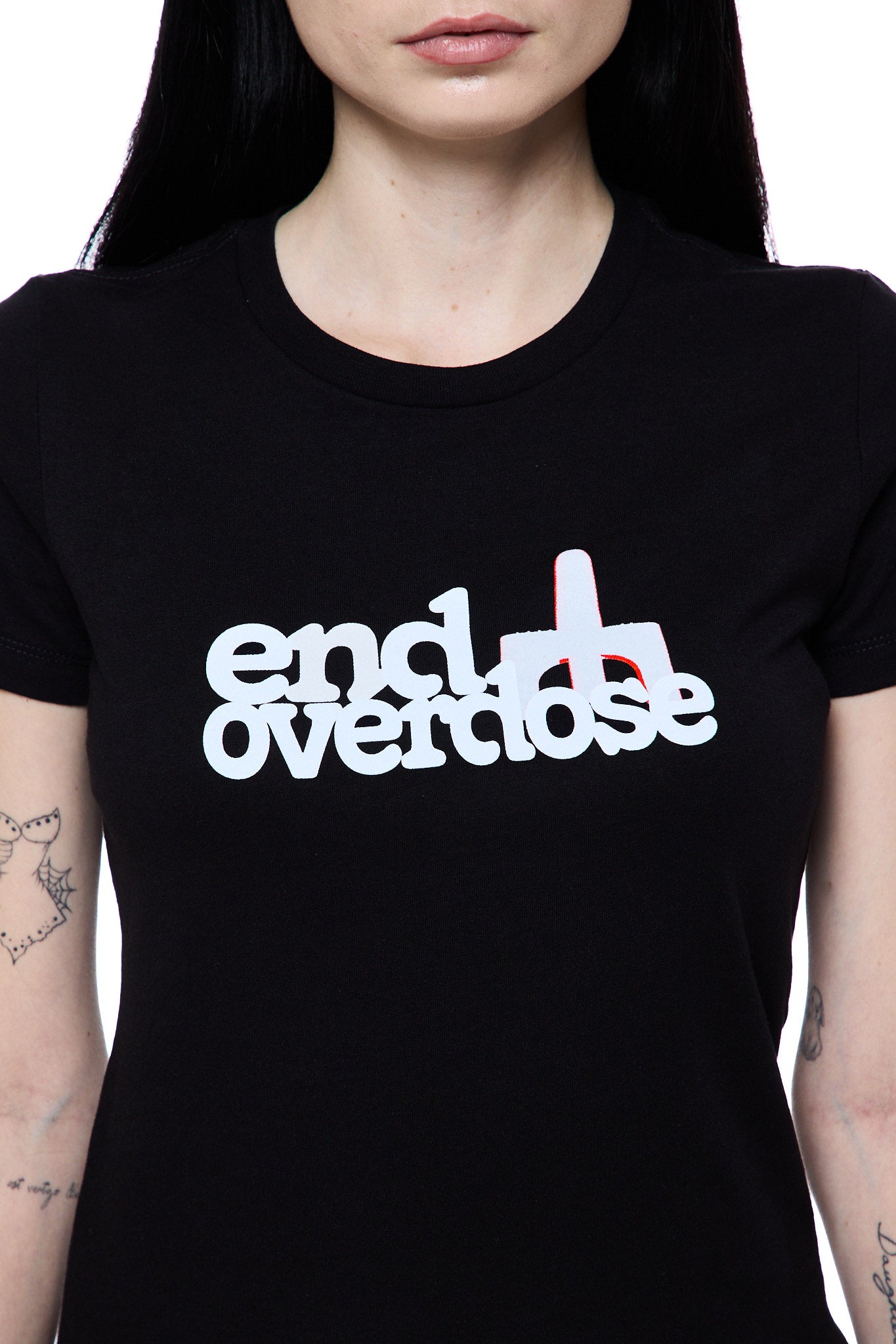 Naloxone Serif Logo Fitted Tee (PREORDER)