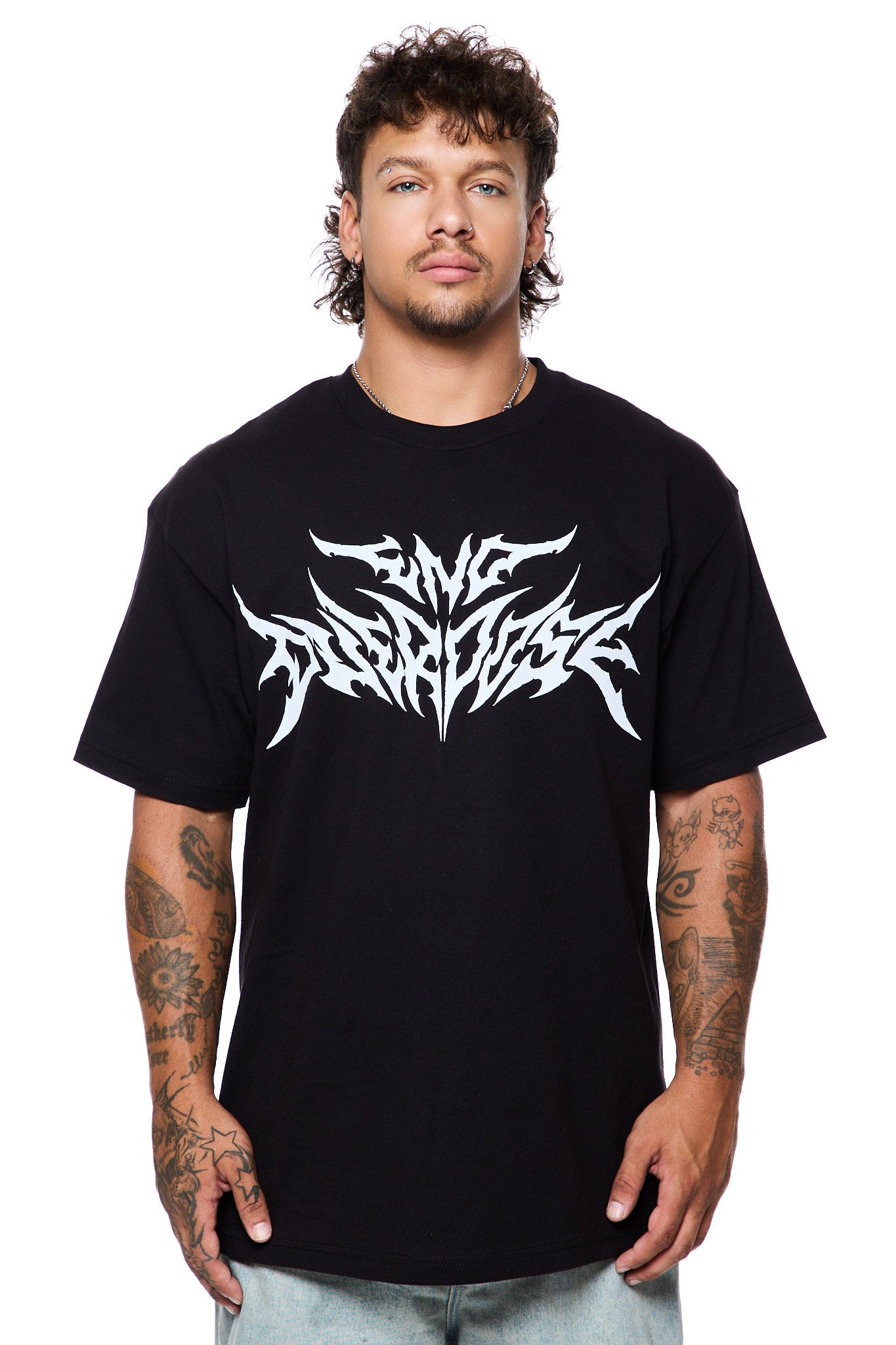 Black Metal Logo Tee