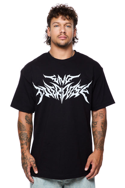 Black Metal Logo Tee
