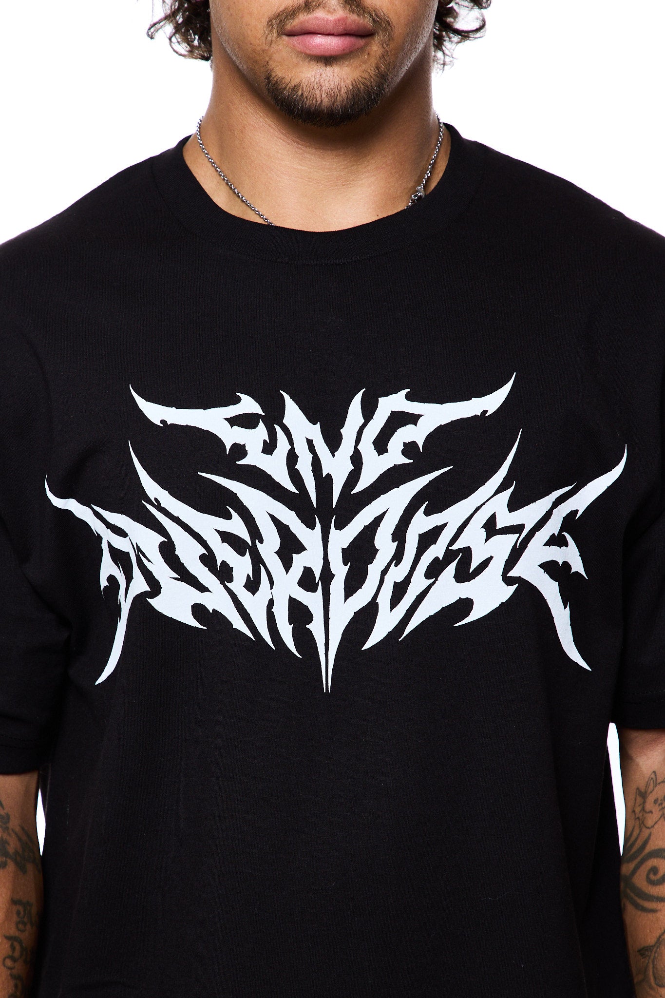 Black Metal Logo Tee