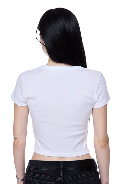 Naloxone Serif Logo Baby Tee (PREORDER)