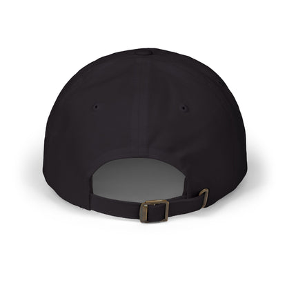 White Logo Embroidered Classic Dad Cap