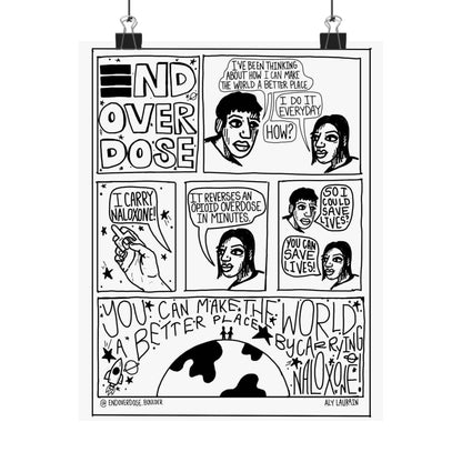Carry Naloxone Comic Poster